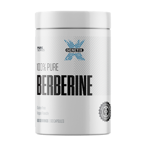 Genetix Berberine 60 capsules – pure vegan-friendly supplement in white Pure Series bottle