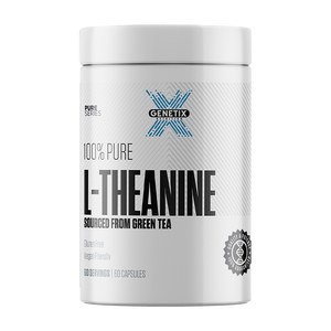 Genetix Nutrition pure L-Theanine capsules from green tea, gluten-free 60 capsule nootropic supplement
